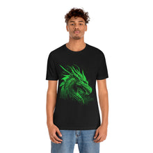 Load image into Gallery viewer, Green Dragon Tattoo Short Sleeve Tee - Tabletop Gaming, Gaming Tee, D&amp;D shirt

