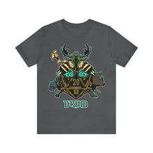 Load image into Gallery viewer, Roll with the Nature: D20 Druid Tee for Tabletop Gamers | Regular Fit | Fantasy DnD Tshirt
