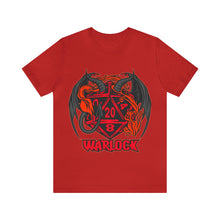 Load image into Gallery viewer, Unleash Your Power with Our D20 Warlock Tee! | Regular Fit | Fantasy DnD Tabletop Gaming Tshirt
