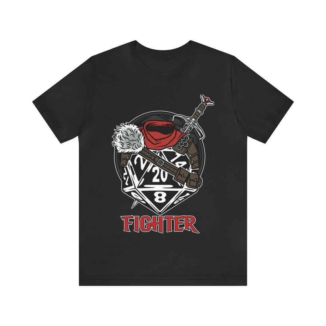 Roll for Initiative with our Fighter d20 Tee | Regular Fit | Fantasy DnD Tabletop Gaming Tshirt